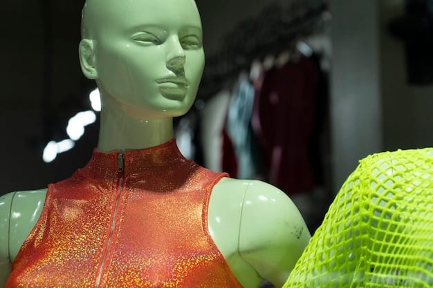 A futuristic depiction of robots and AI working alongside humans in a garment factory in Bangladesh, emphasizing the integration of technology in the workforce and the need for upskilling.