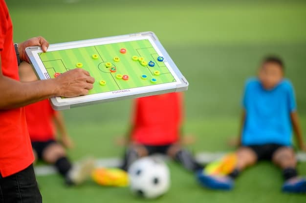 A focused image of a training session at a Bangladesh football academy, showing young players practicing dribbling skills under the guidance of a coach. Cones and other training equipment are visible, emphasizing the structured and professional environment of the academy.