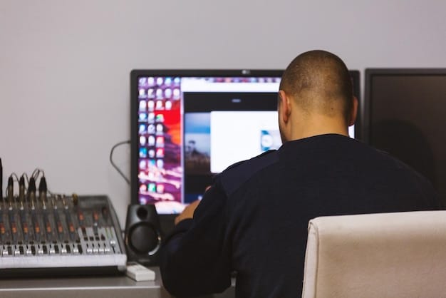 A behind-the-scenes view of a music video editing suite in Bangladesh, showcasing the software and equipment used for post-production, including color correction and special effects.
